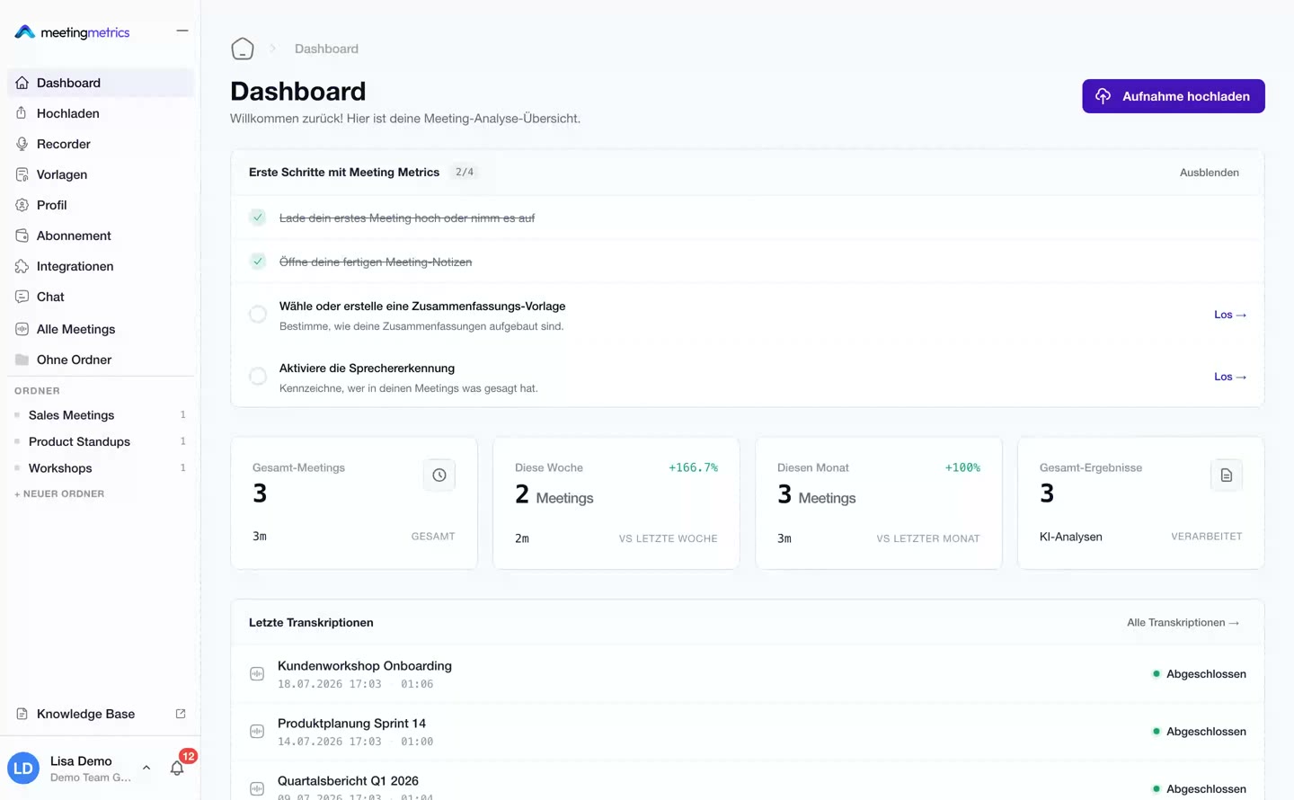 Vorschaubild: Das Dashboard im Überblick