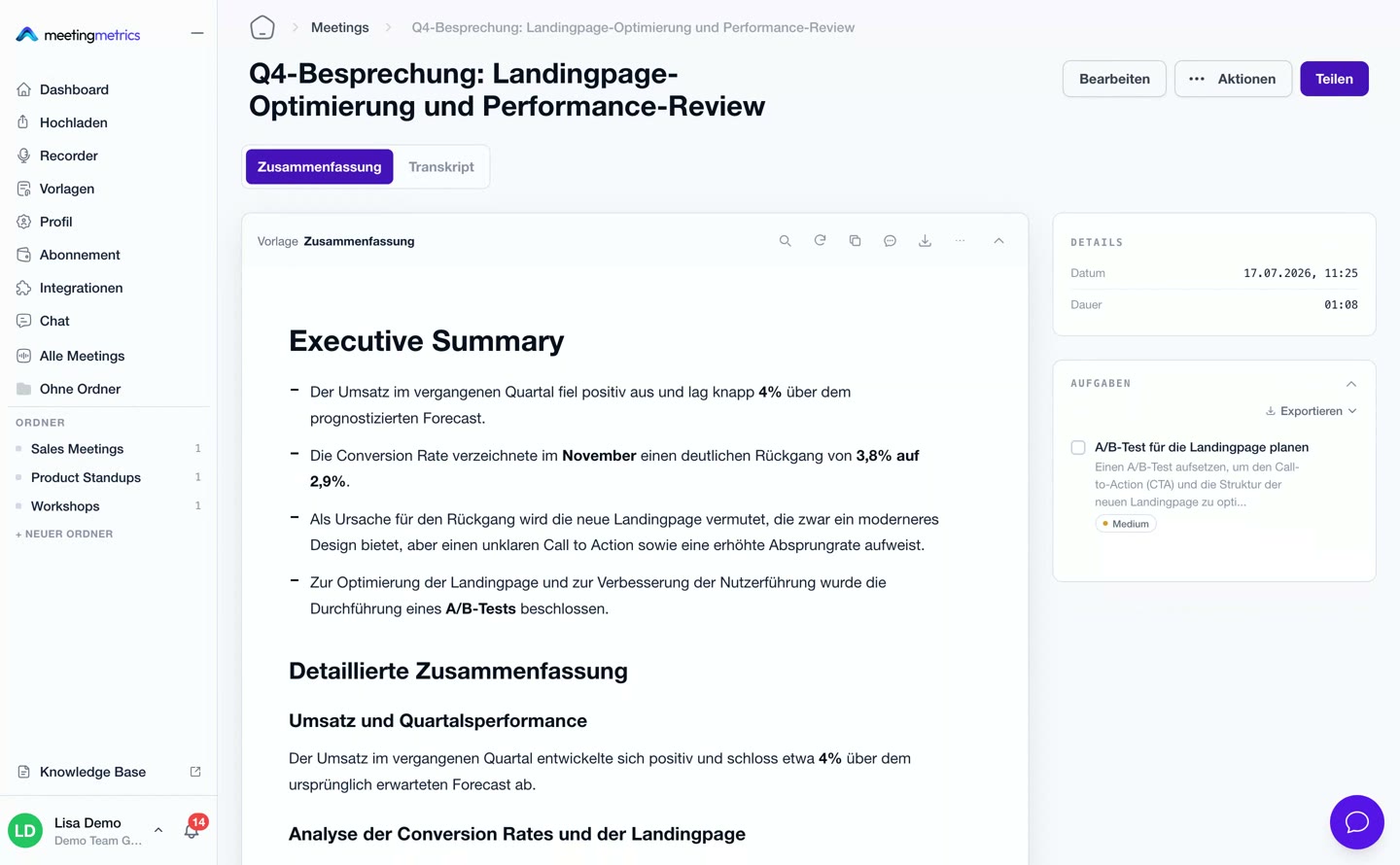 Vorschaubild: Meeting hochladen