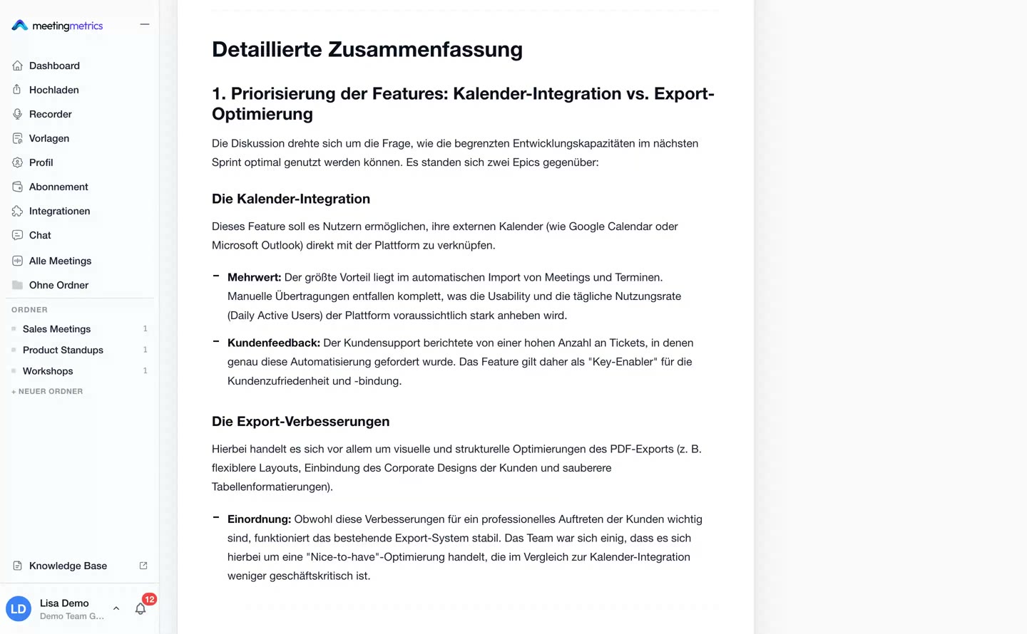 Vorschaubild: Zusammenfassung verfeinern